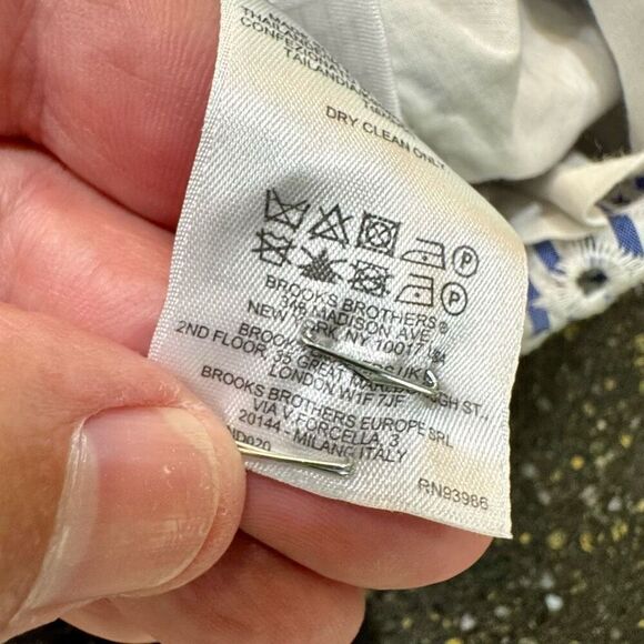 Brooks Brothers Embroidered Mini Dress. Blue/white. - Picture 10 of 11